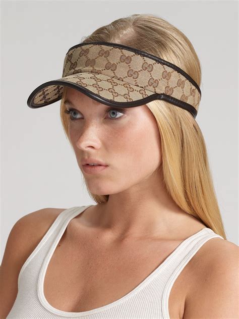 gucci sun visor hat